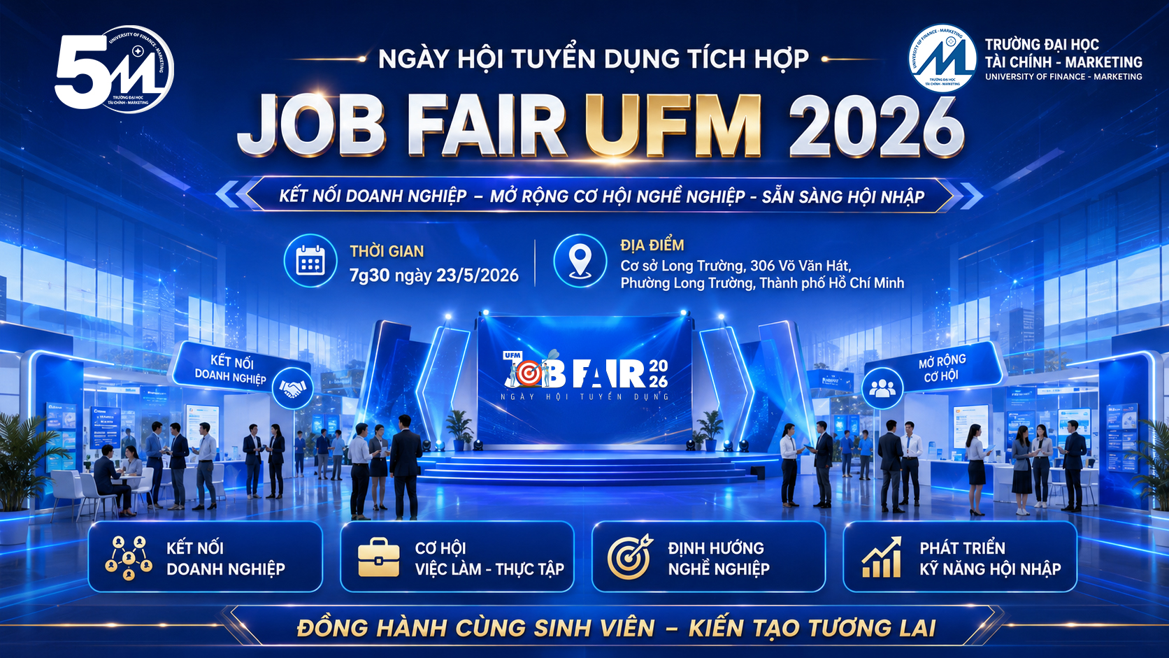 Ngày hội Tuyển dụng Tích hợp JOB FAIR UFM 2026