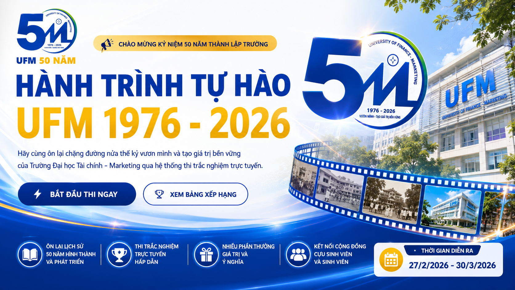 Cuộc thi trực tuyến tìm hiểu lịch sử 50 năm UFM