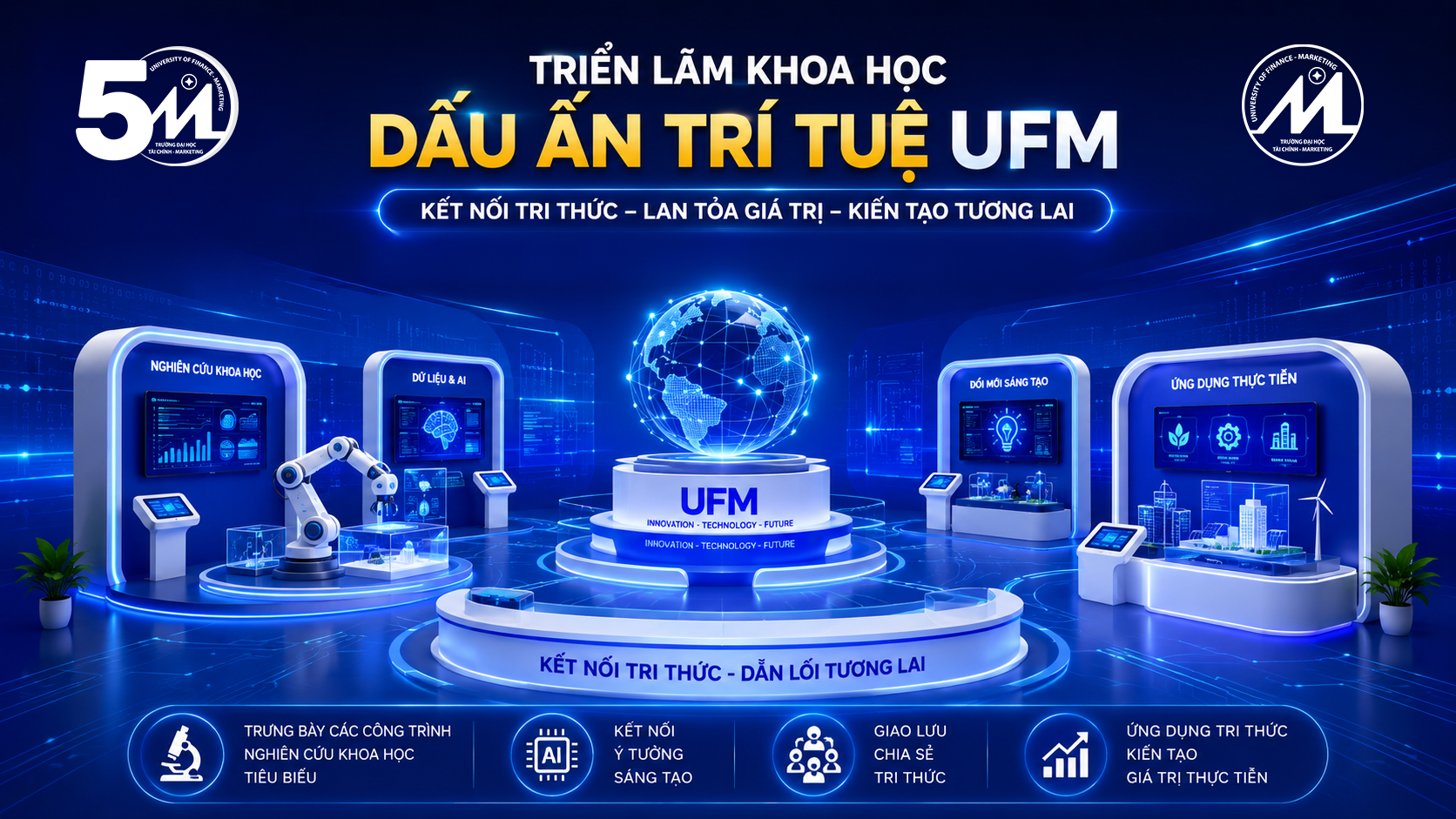 Triển lãm Khoa học "Dấu ấn trí tuệ UFM"
